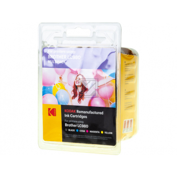 Kodak Tintenpatrone gelb, magenta, schwarz, cyan (185B098121) ersetzt LC-980VALBPDR