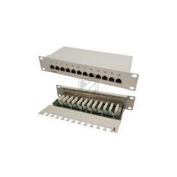LogiLink Patch Panel 10 CAT6 12-Port geschirmt