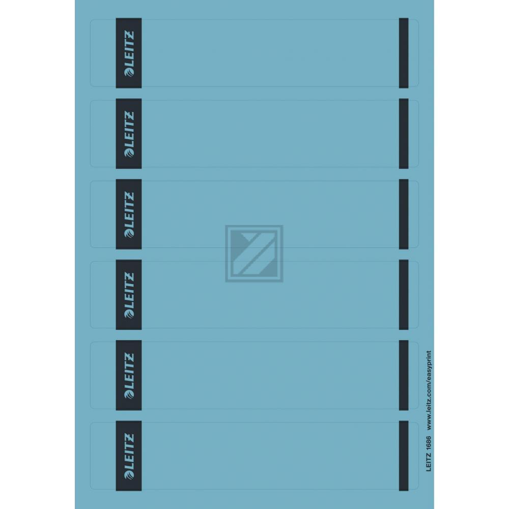 Leitz Rückenschilder blau Inh.150 39 x 191 mm selbstklebend