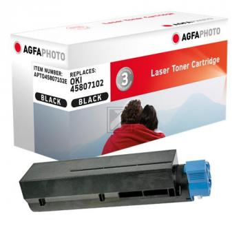 Agfaphoto Toner-Kit schwarz (APTO45807102E) ersetzt 45807102