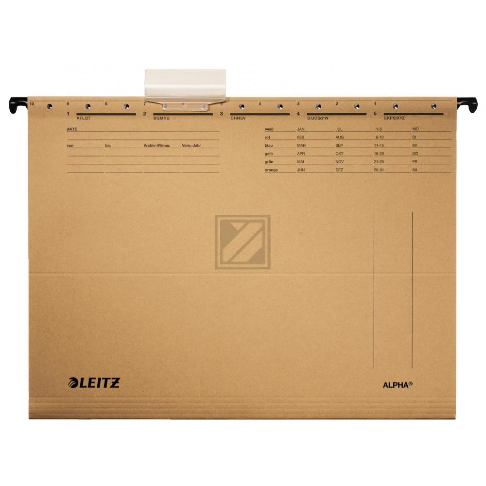 Leitz Hängemappe Alpha A4 chamois Inh.10 230 g/qm Sichtreiter