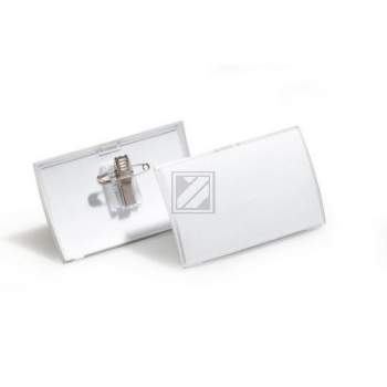 Durable Namensschilder Click Fold PP farblos Inh.25 54 x 90 mm