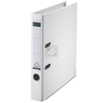 Leitz Ordner A4 50 mm weiß PP Griffloch Kantenschutz Sichttasche