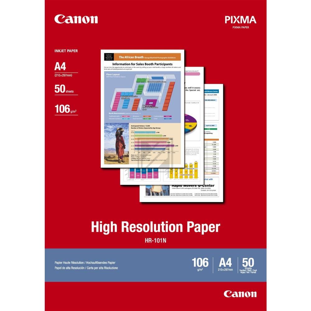 Canon Normalpapier weiß 50 Blatt DIN A4 106 g/m² (1033A002)