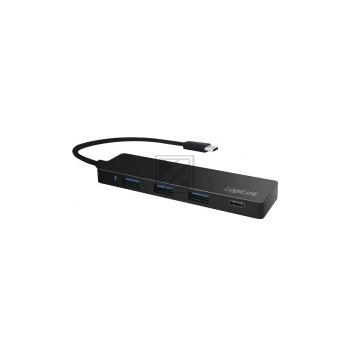 LogiLink USB-C 3.1 Hub, 4-Ports, schwarz