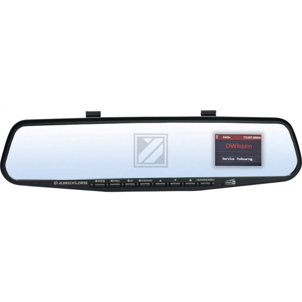 Albrecht DR 58 DAB+ Autoradio Adapter im Rückspiegel (BT, FSE)