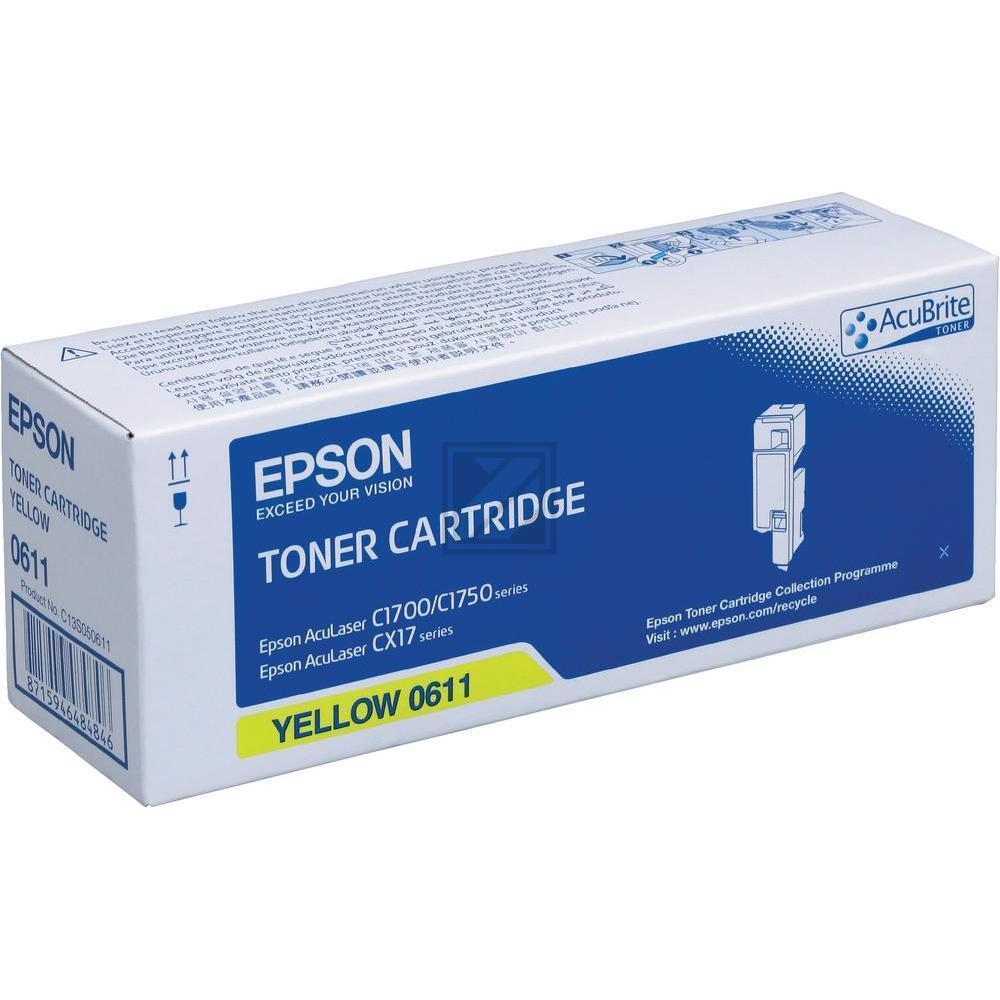 Epson Toner-Kartusche gelb HC (C13S050611, 0611)