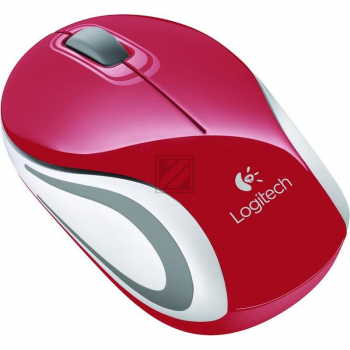 LOGITECH M187 Wireless Mini Mouse Red - WER Occident Packaging