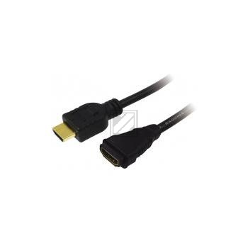 LogiLink HDMI High Speed mit Ethernet Verlängerungskabel, 5 m