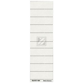 Leitz Beschriftungsschilder weiß Inh.100 60 x 21 mm 120 g/qm für Alpha blanko