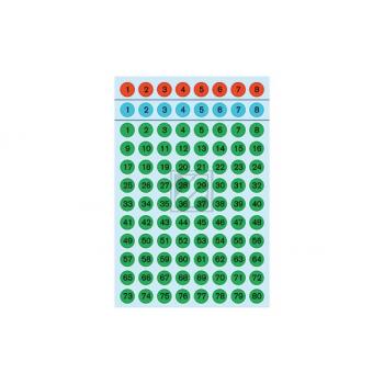 HERMA Zahlenetiketten 8mm 4129 1-160 6 Stück