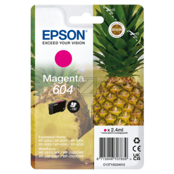 Epson Tintenpatrone magenta SC (C13T10G34020, 604)