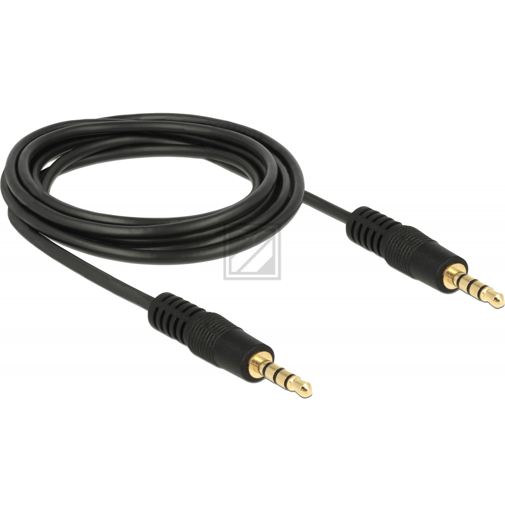 DELOCK Kabel Klinke 3,5 mm 4 Pin Stecker > Stecker 2 m