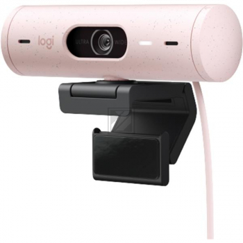 LOGITECH BRIO 500 FULL HD WEBCAM ROSA 960-001421 1080p Mikrofon Kabel