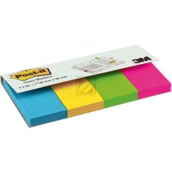 Post-It Page Marker Ultra sortiert 20 x 38 mm Inh.4 x 50 im Etui