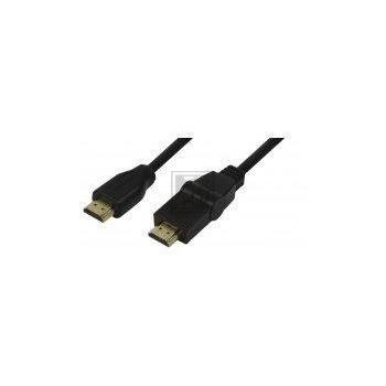 LogiLink HDMI Cable 1.4, 2x HDMI male, black,  1,8 m, 180 degree