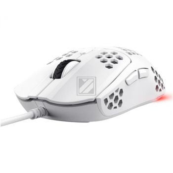 TRUST GXT928W HELOX GAMING MAUS WEISS 25389 6Tasten Kabel rechts
