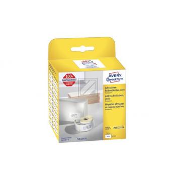 AVERY ZW. Adress-Etiketten 54x25mm AS0722520 weiss, Rolle 500 Stück