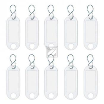 Wedo Schlüsselanhänger S-Haken weiß Inh.10