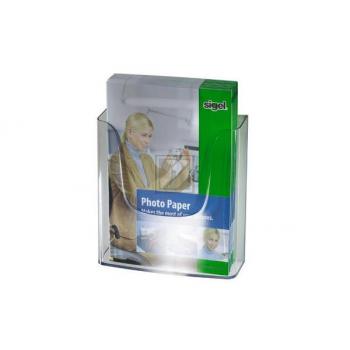 SIGEL Wandprospekthalter Acryl A4 LH115 transparent 240x250x55mm