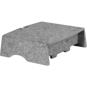 BNEQR90CLGY BAKKER MONITORSTAENDER Q-riser 90 Circular light grey