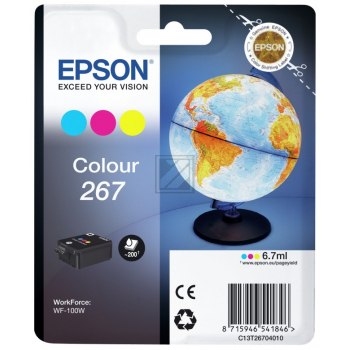 Epson Tintenpatrone cyan/magenta/gelb (C13T26704020, T2670)