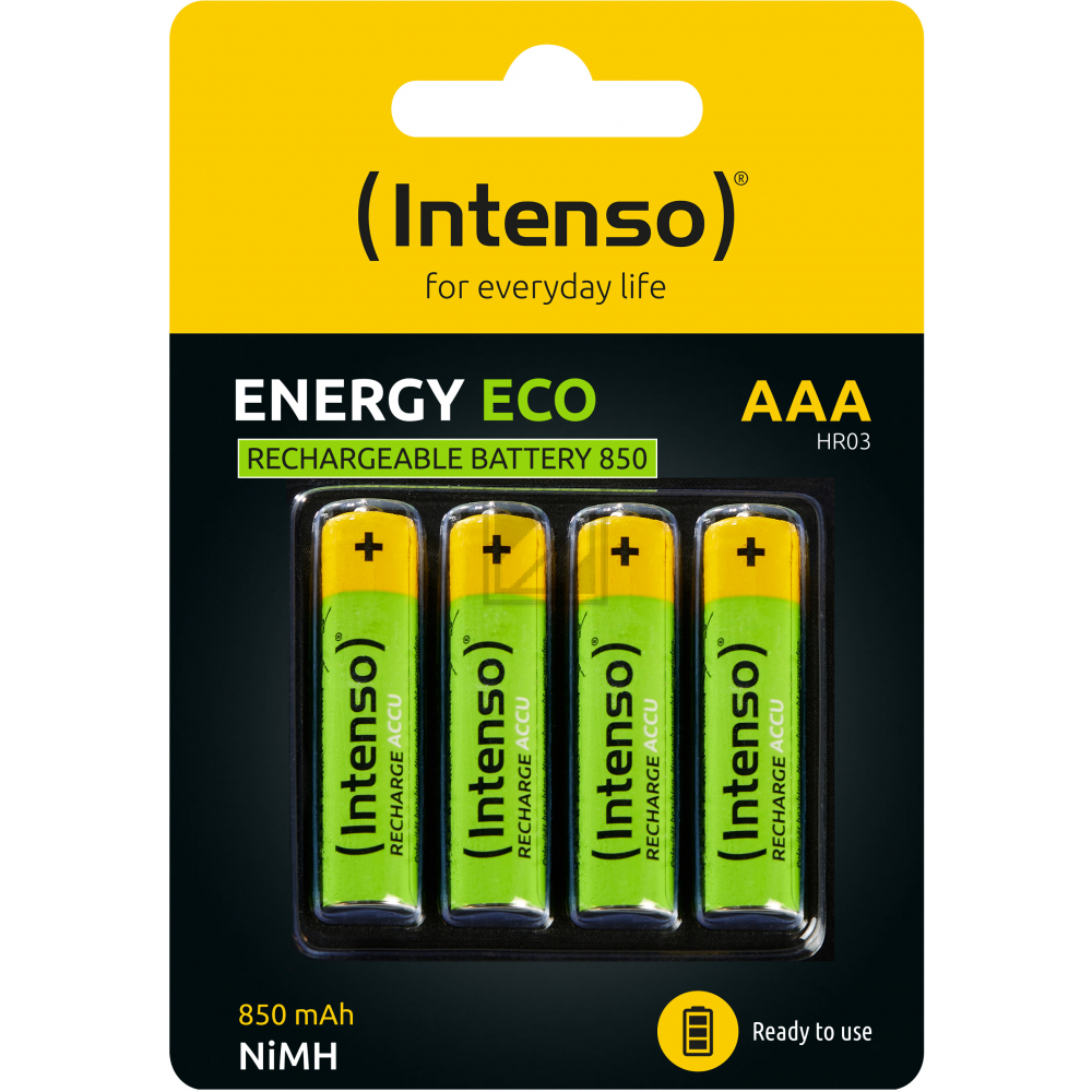 INTENSO Energy Eco AAA HR03 7505114 Rechargeable 4pcs blister