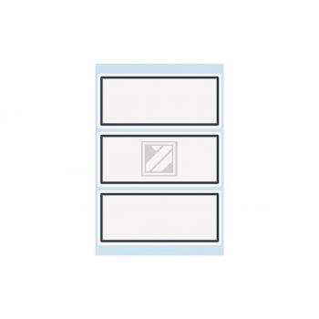 HERMA Heftschilder 36×82mm 5711 Rand grau, liniert 18 Stück