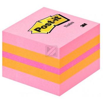 Post-It Haftnotizwürfel mini pink 51 x 51 mm 400 Blatt