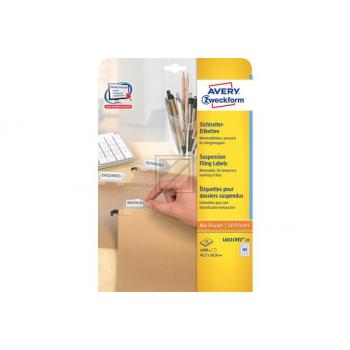 AVERY ZW. Etiketten 45,7x16,9mm L6021REV2 Sichtreiter 1600 Stück