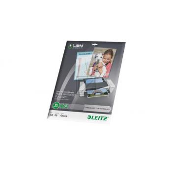 LEITZ Laminierfolie A3 74860000 UDT 80 Micron 25 Stk.