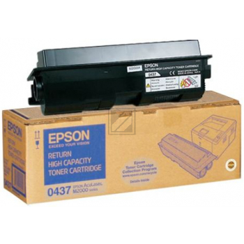 Epson Toner-Kartusche Return schwarz HC (C13S050437, 0437)