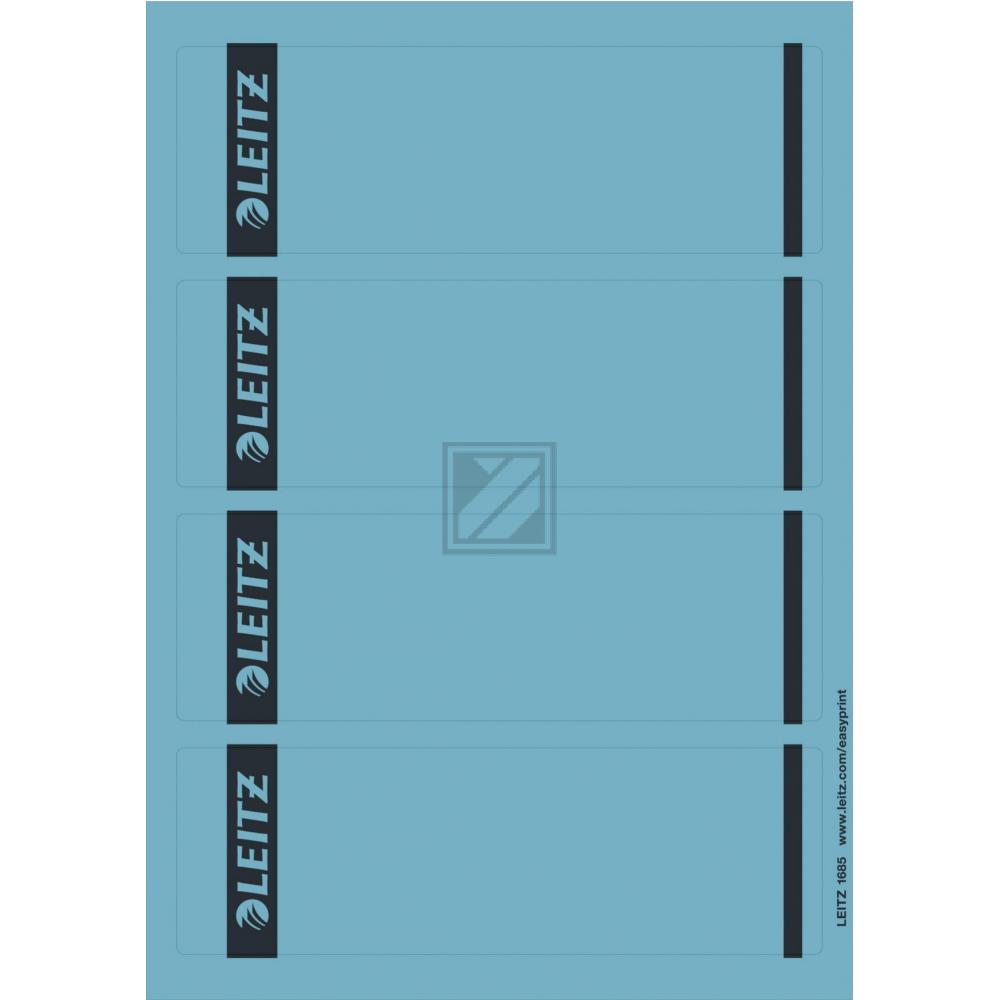 Leitz Rückenschilder blau Inh.100 61 x 191 mm selbstklebend
