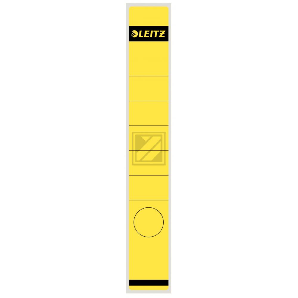 Leitz Rückenschilder gelb Inh.10 39 x 285 mm selbstklebend