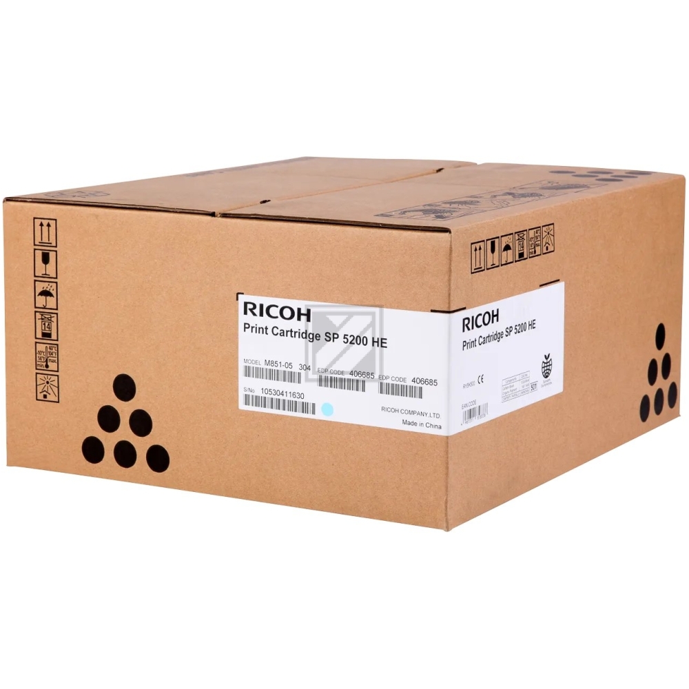 Ricoh Toner-Kartusche schwarz (406685, SP-5200HE)