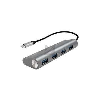 LogiLink USB-C 3.1 Hub, 4-Ports, Aluminium