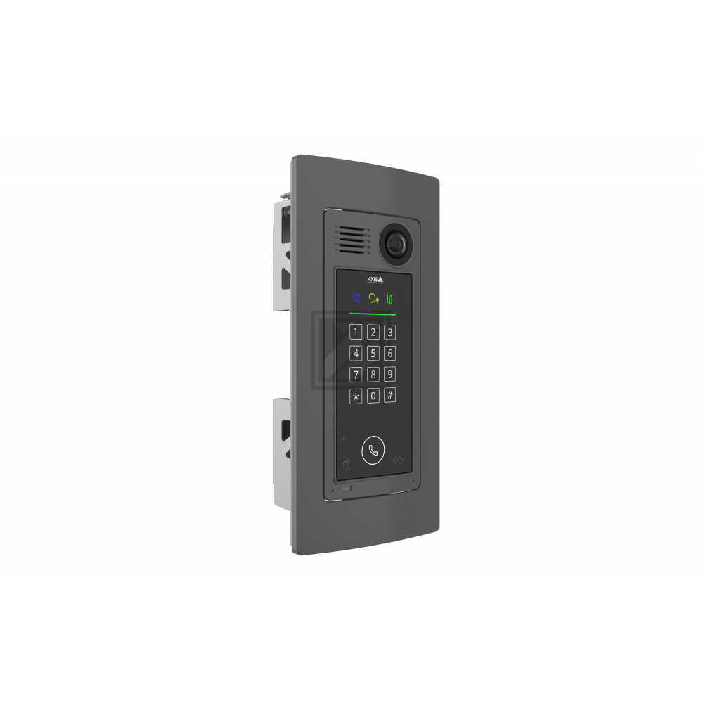 AXIS TA8201 Recessed Mount - Kamera Montagesatz - Unterputzmontage, geeignet für Wandmontage - Innenbereich, Außenbereich - Metallic Dark Gray - für AXIS A8207-VE Network Video Door Station