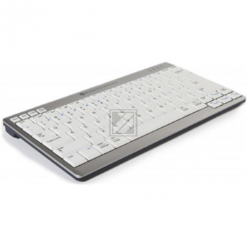 BNEU950WUS BAKKER Ultraboard 950 Tastatur US kabellos QWERTY silber-weiss