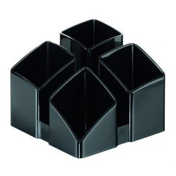 Han Stifteköcher Scala schwarz Kunststoff 125 x 125 x 100 mm