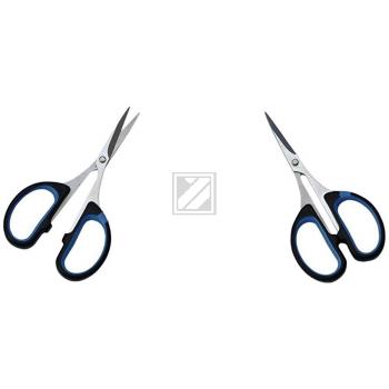 Wedo Silhouettenschere 10,0 cm Softcut schwarz/blau