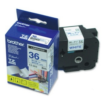 Brother Schriftbandkassette schwarz/weiß (TZE-263)