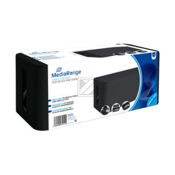 MEDIARANGE KABELBOX MEDIUM SCHWARZ MRCS307 318x126x135mm