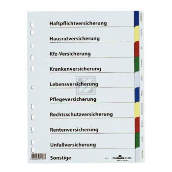 Durable Versicherungsregister A4 farbiger Ablauf