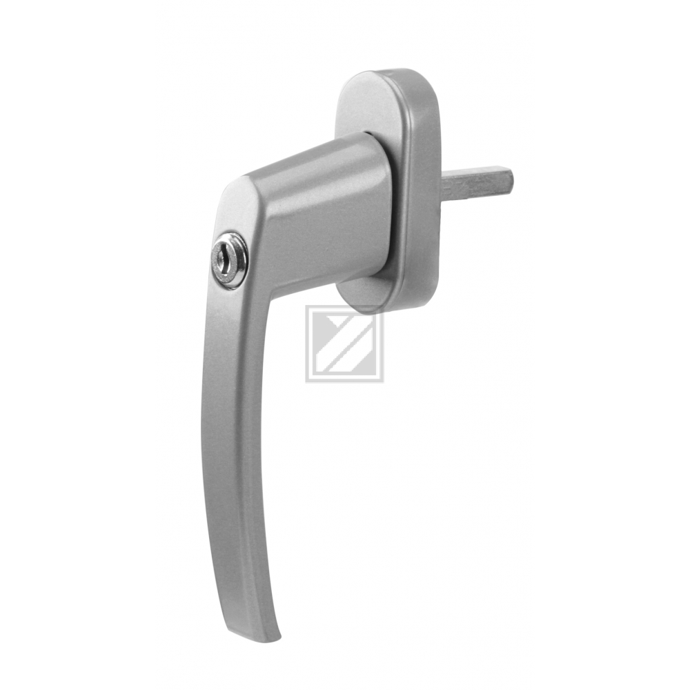 Olympia Fenstergriff mit Schloss silber (5986)