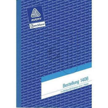 AZ Bestellung A5 Hoch weiß/gelb Inh.2 x 50 Blatt Avery Zweckform