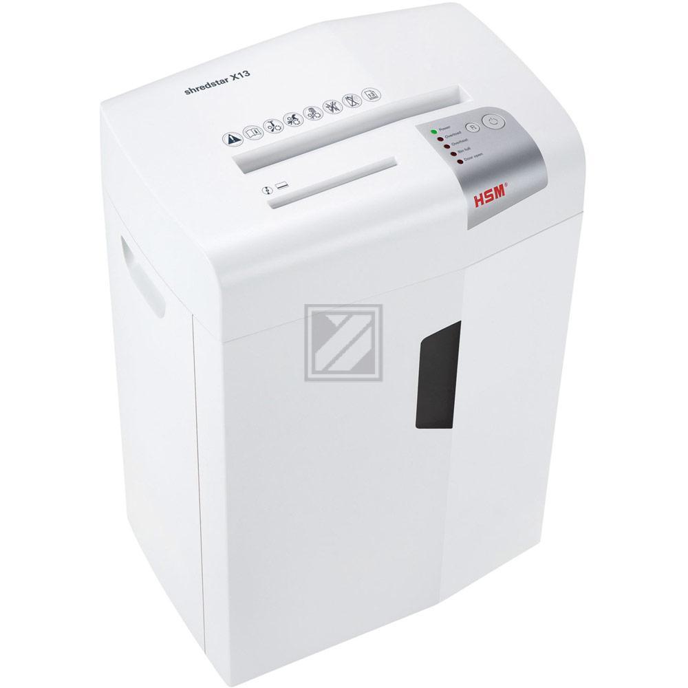 HSM SHREDSTAR X13 AKTENVERNICHTER WEISS 1057121 Partikelschnitt 4x37mm P4 21Blt