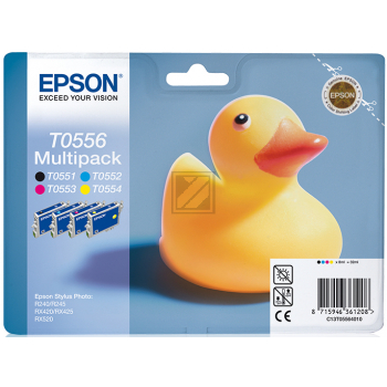 Epson Tintenpatrone gelb, magenta, schwarz, cyan (C13T05564010, T0556)