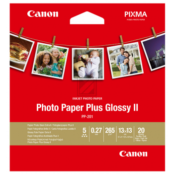 CANON Photo Paper Plus 265g 13x13cm PP2015x5 InkJet glossy II 20 Blatt