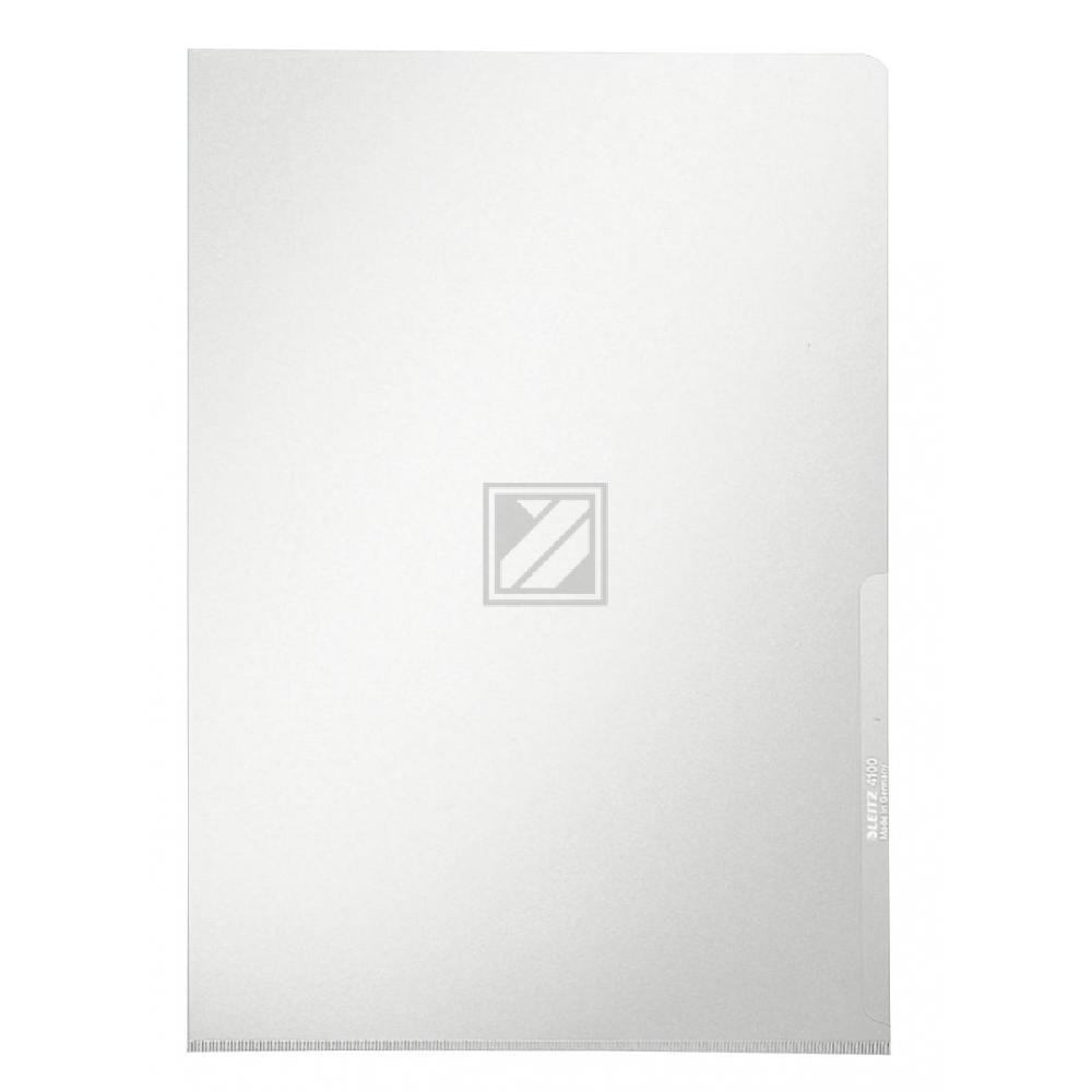 Leitz Sichthüllen A4 Premium PVC farblos Inh.100 oben+rechts offen 0,15 mm
