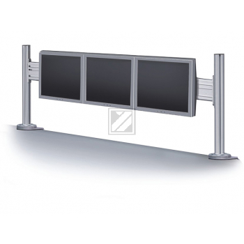 NEWSTAR MONITOR TOOLBAR TISCHHALTERUNG FPMA-DTB100 dreifach 10-24 30kg silber